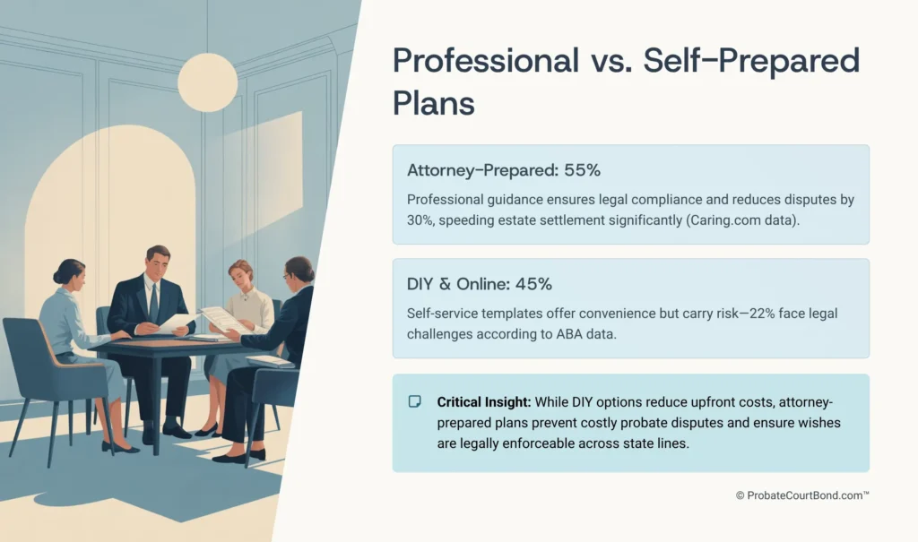 Professional vs Self Prepared Plans