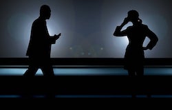 Illustration of businessman and business woman in silhouette - Image by Gerd Altmann from Pixabay