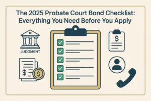 Checklist for Probate Court Bond Application in 2025